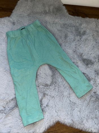 Legging / pantalon souple bleu turquoise - 18 mois - In Extenso