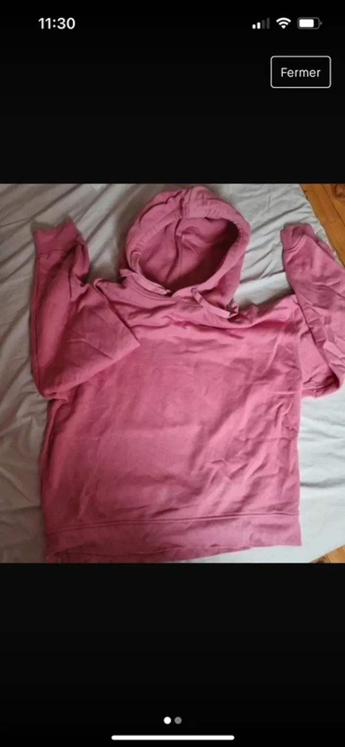 Sweat-shirt rose