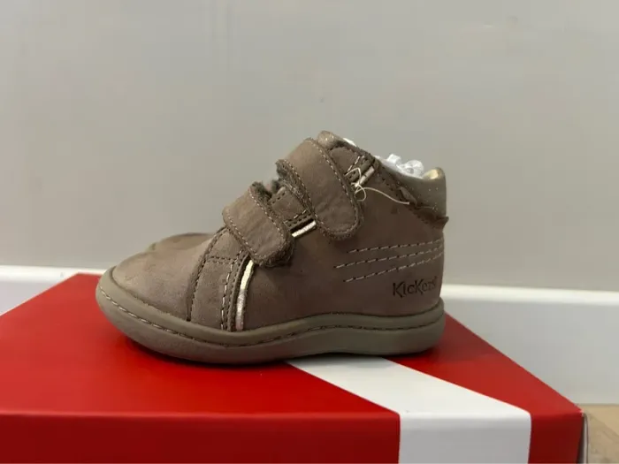 Kickers kickmary en cuir taupe 20 - photo numéro 3