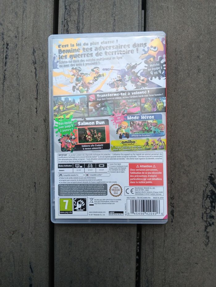 Jeu switch Splatoon 2 - photo numéro 2