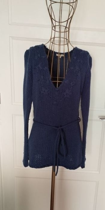 Pull en maille bleu - taille 42/44 - TBE