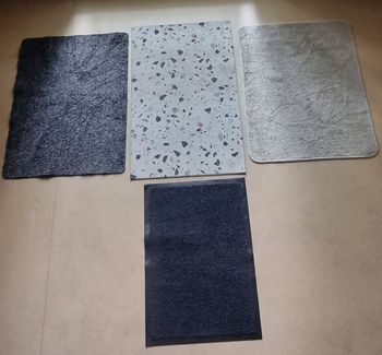 Tapis de salle de bain de cuisine de porte