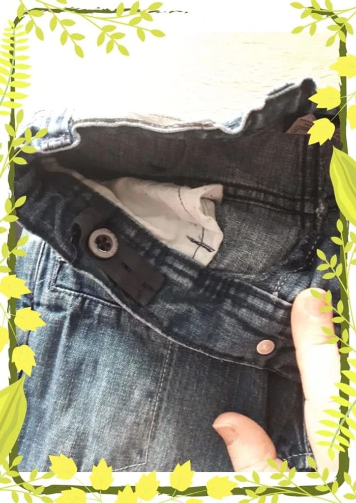 Jeans taille ajustable effet usé 6ans - photo numéro 5