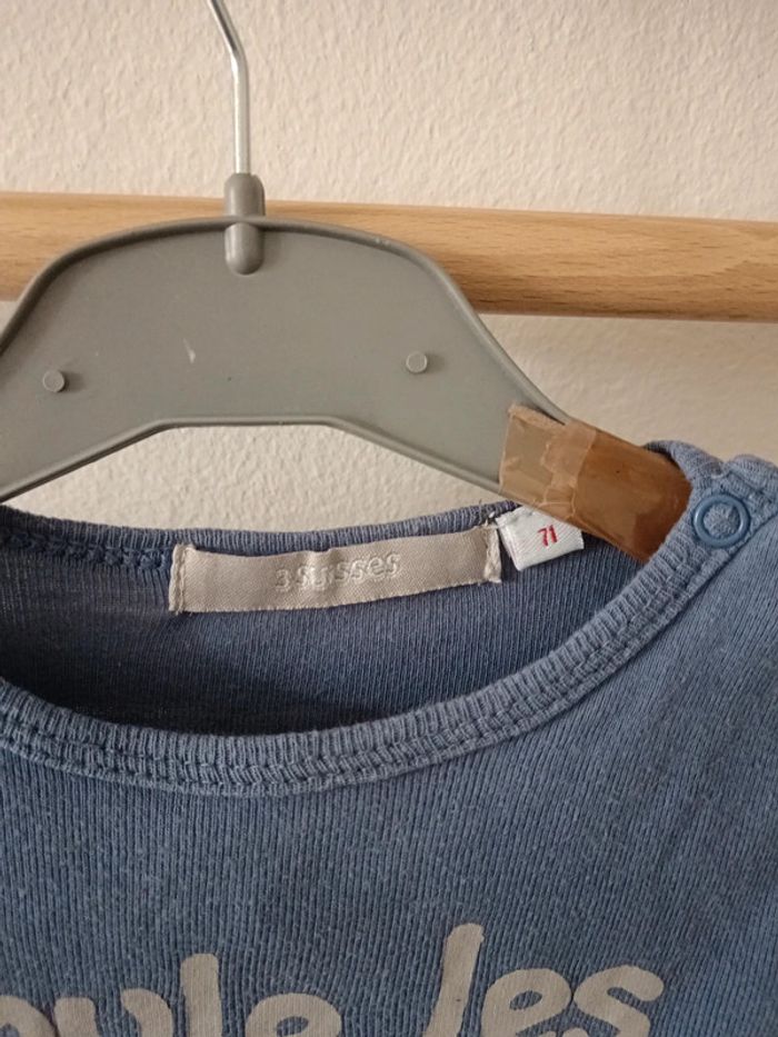 T-shirt manche longue 3 suisses - photo numéro 4