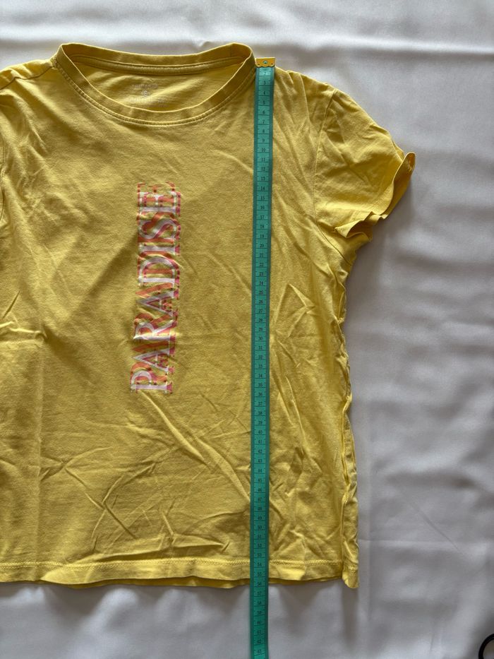 T-shirt jaune à écriture Primark - S/36 - photo numéro 6