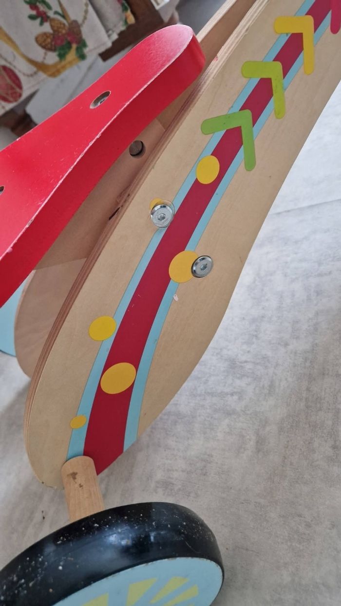 Vélo en bois style draisienne - photo numéro 6