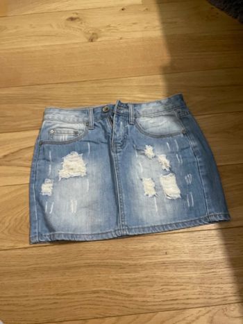 Mini jupe jean