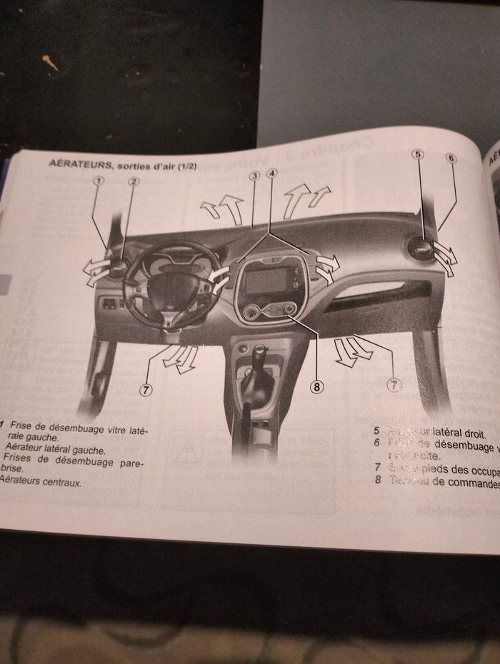 Notice manuel guide utilisation Renault Captur - photo numéro 8