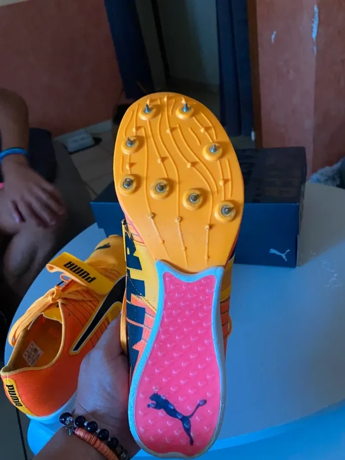 Chaussures Puma evoSPEED Long Jump Nitro 2 – Spécial Saut en Longueur & Perche – T47 - photo numéro 5