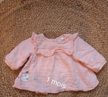 Robe rose pale orchestra taille 1 mois