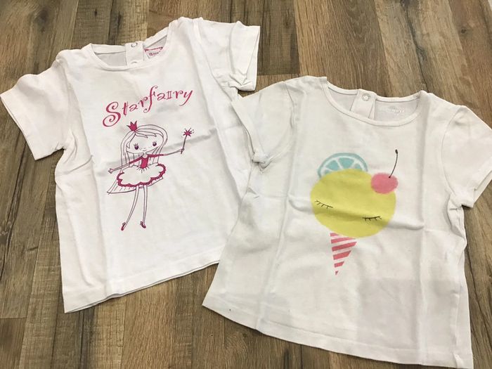 Lot 2 tee-shirts 24 mois orchestra