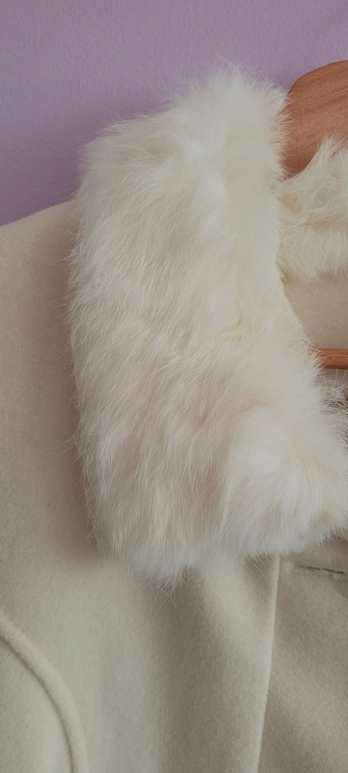 Manteau crème en laine style lolita/himekaji - photo numéro 5