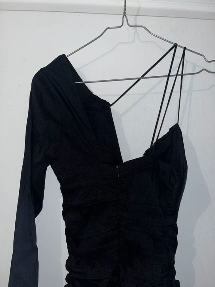 Robe asymétrique noire, taille XS - photo numéro 4
