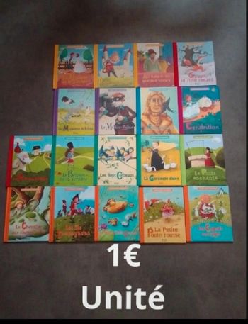 Lot ou a l'unité1€ contes pour les petits
