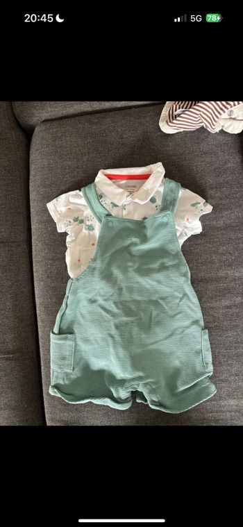 Ensemble salopette et body