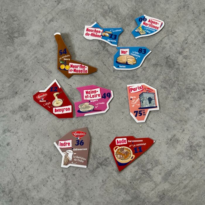 9 magnets aimantées le gaulois.