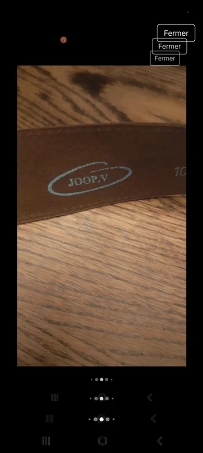 Ceinture Marron Joop.V 95cm cuir Marron - photo numéro 8