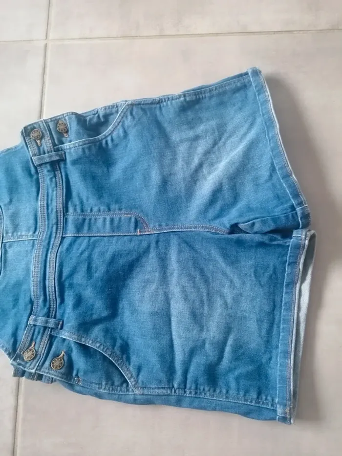Salopette en jean Monoprix fille taille 12ans - photo numéro 3