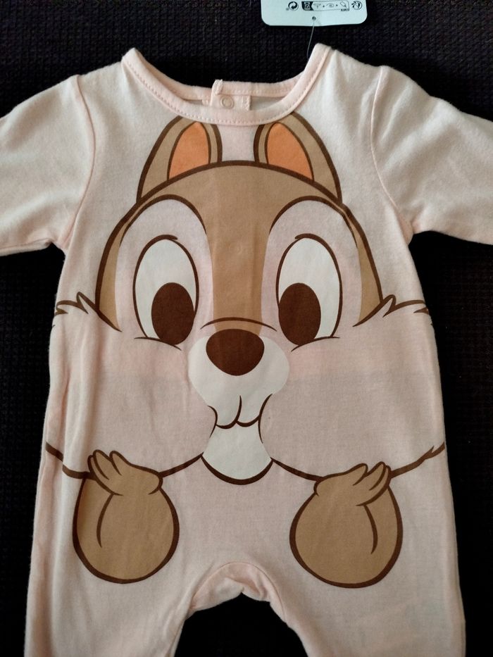 pyjama bébé tic et tac rose disney 1 mois - photo numéro 2
