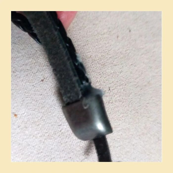 Bracelet homme cuir noir tressé – style rock avec perles métal et fermoir crochet - photo numéro 10