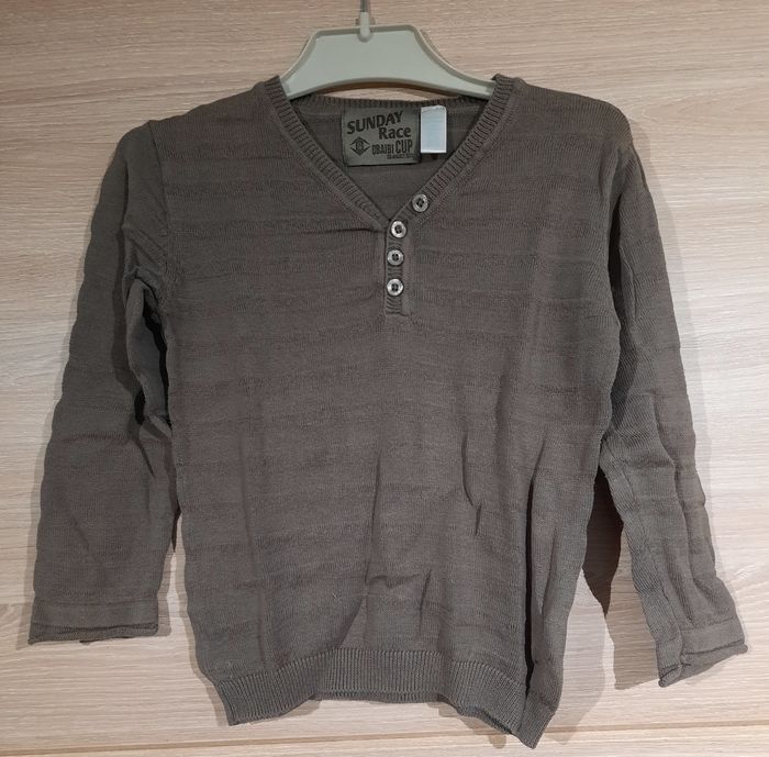 Pull fin col V obaibi