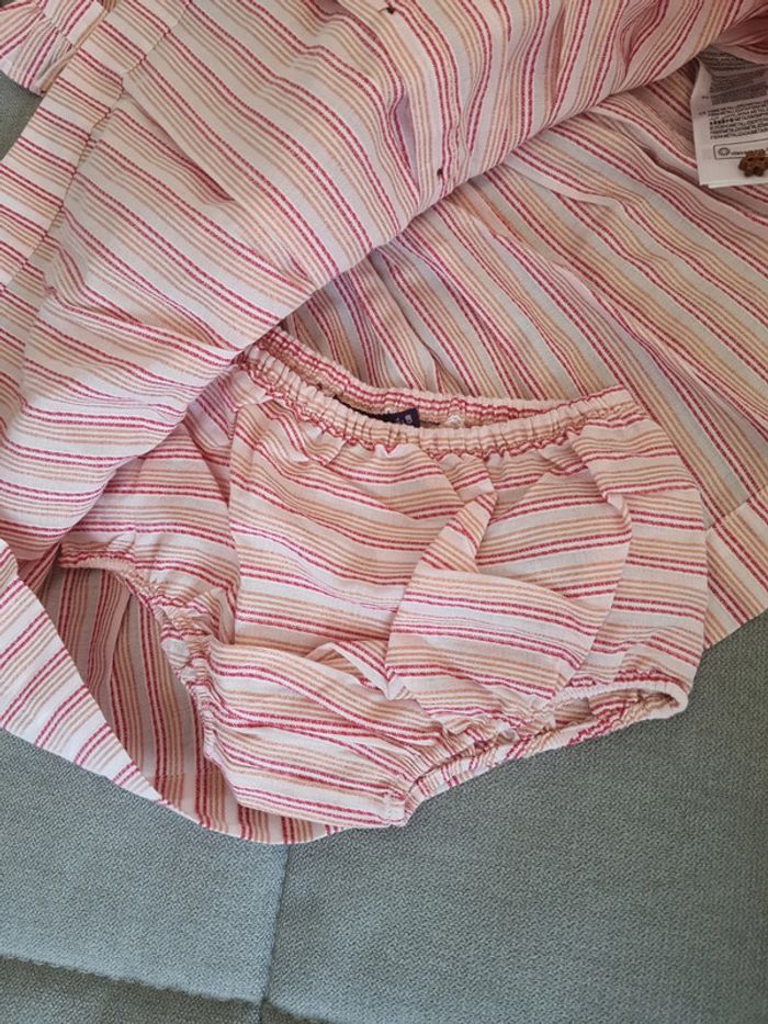 Ensemble Sergent Major robe et bloomer taille 9 mois neuf avec étiquettes - photo numéro 4