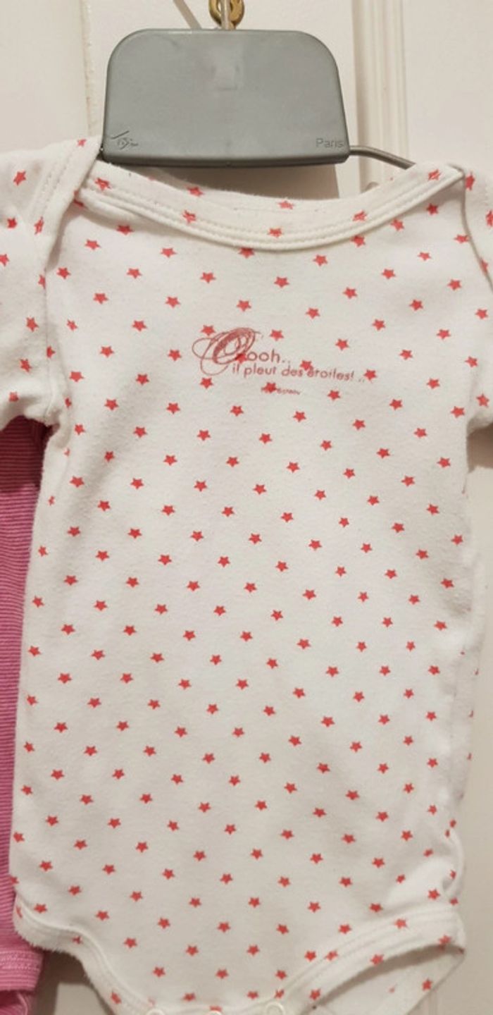 Lot bodies petit bateau 3 mois - photo numéro 4