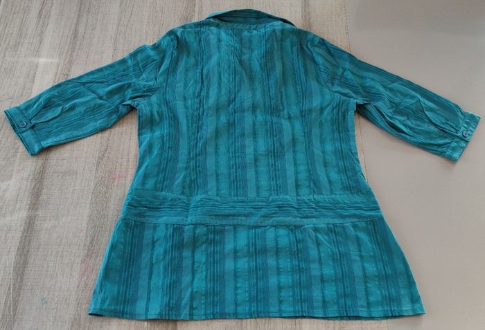 Tunique femme Jacqueline Riu taille 46 bleu turquoise - Très bon état - photo numéro 6