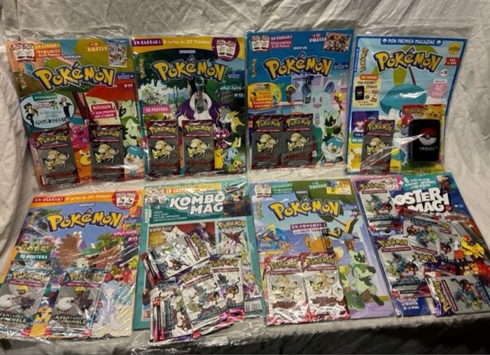 17 magasines pokemon + boosters