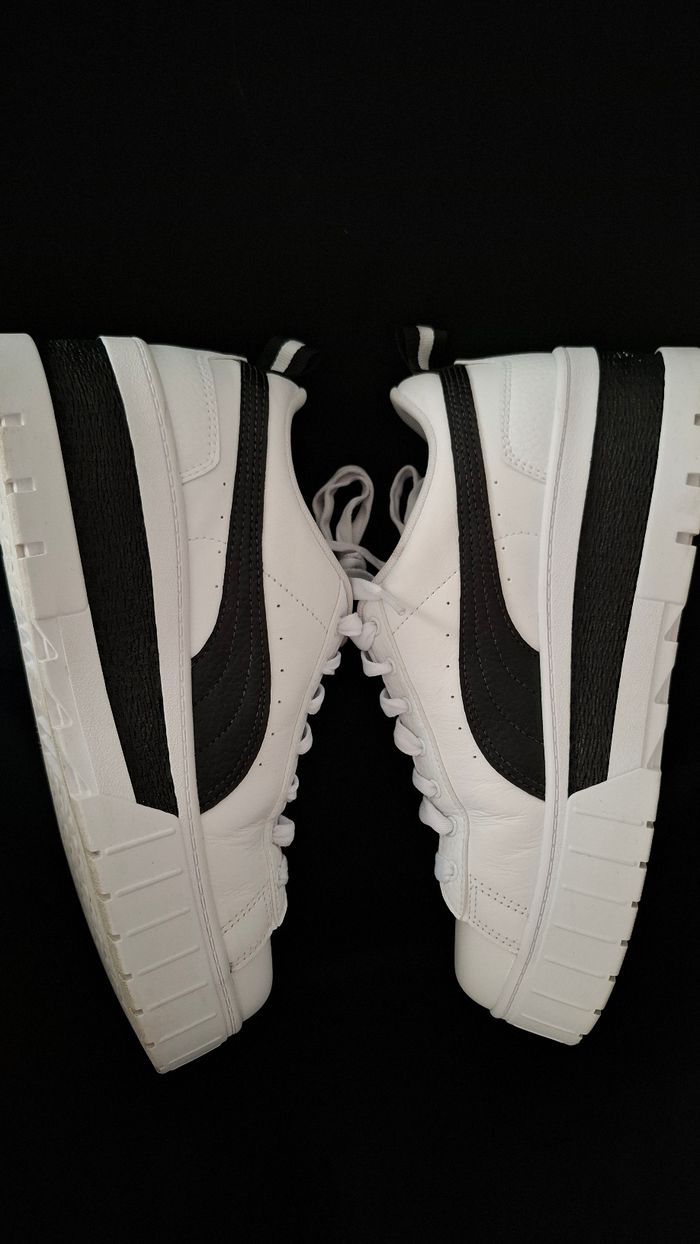 Baskets compensées femme noir blanc puma mode tendance 40.5 - photo numéro 6