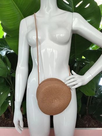 Petit sac rond à bandoulière