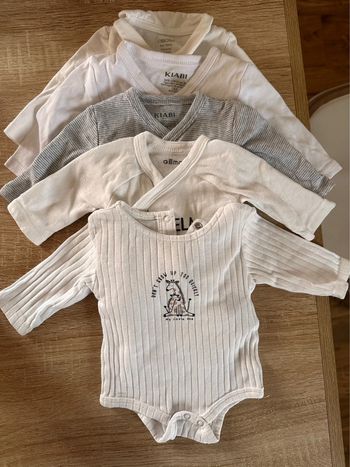 Lot de 5 Bodies Bébé Naissance