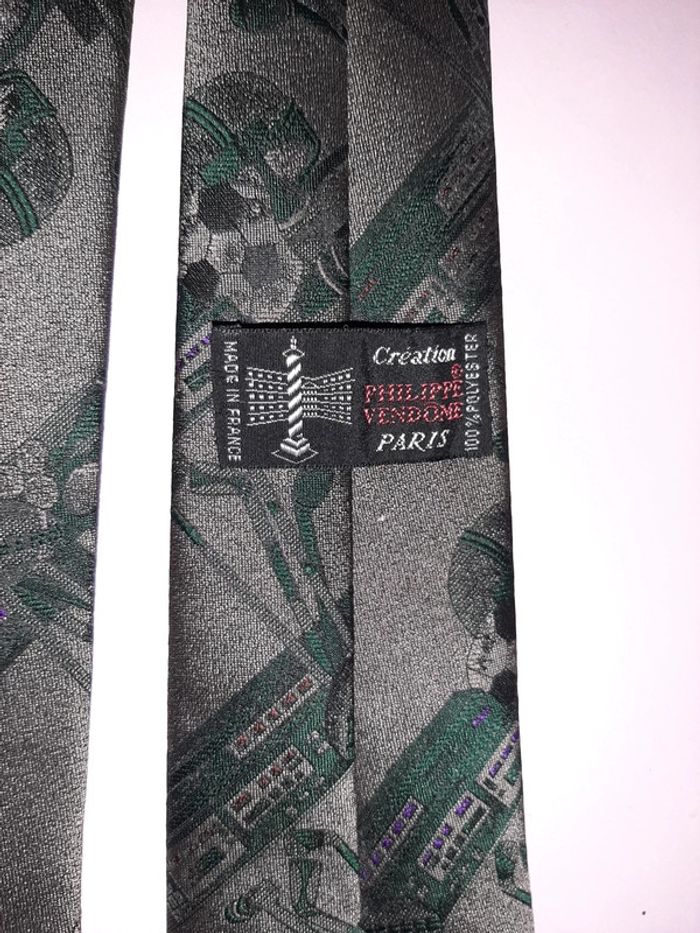 Cravate vert foncé sports - photo numéro 3