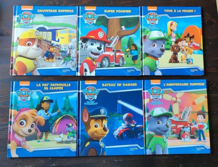 Lot 6 livres Pat Patrouille