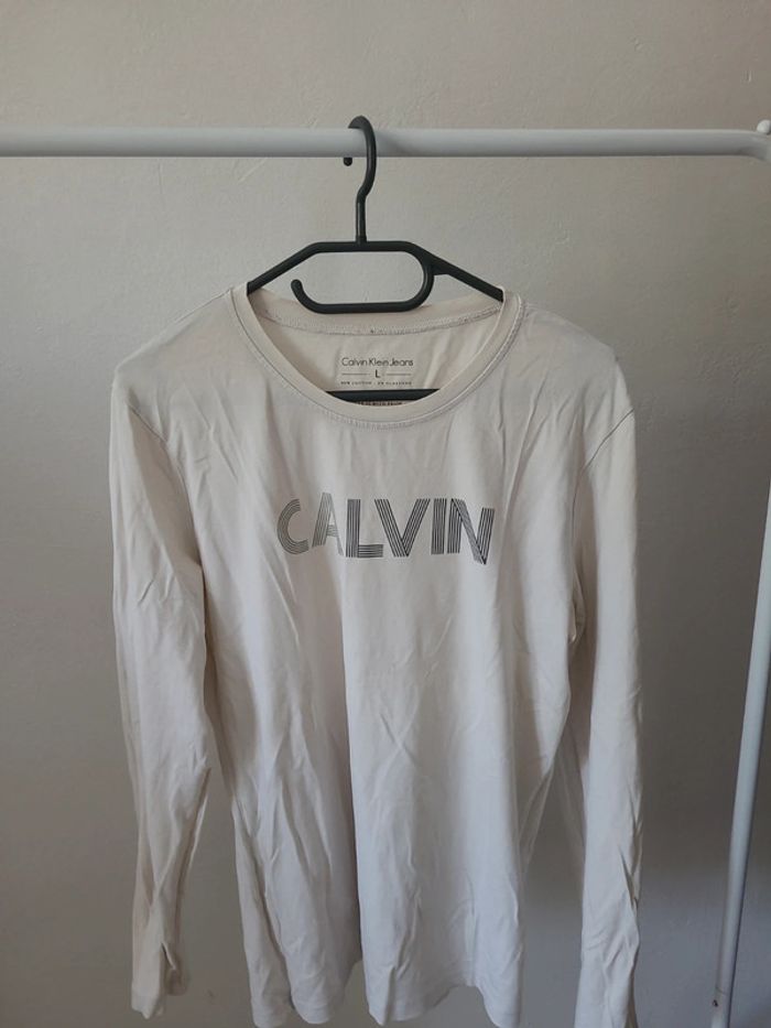 Tee-shirt manche longue calvin klein