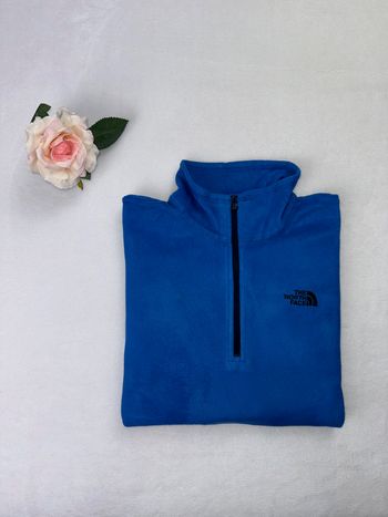 Polaire The North Face bleu quarter-zip homme taille L #STNF02225