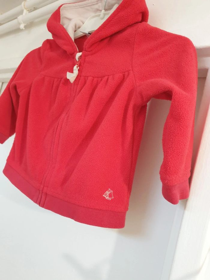 Gilet Cardigan veste polaire coton Petit Bateau 18 mois