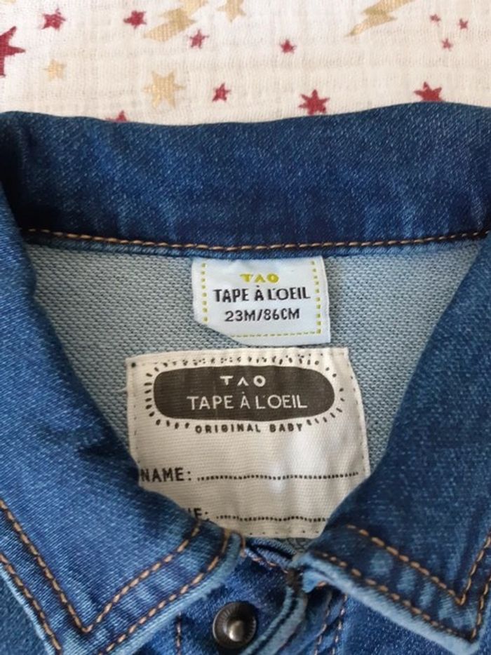 Veste en jean 23 mois 86cm TAO - photo numéro 3