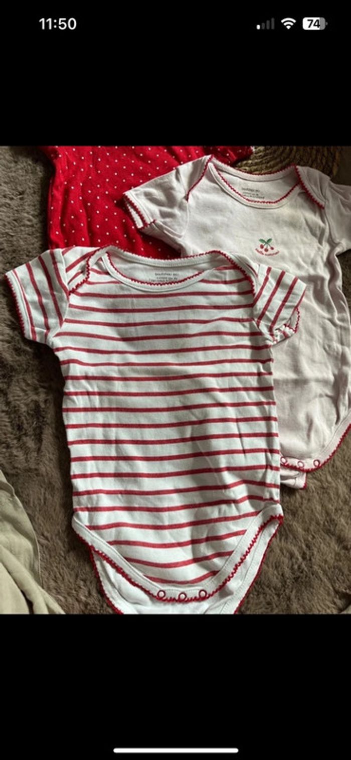 🌹lot de 3 body manche courte bout’chou - photo numéro 2