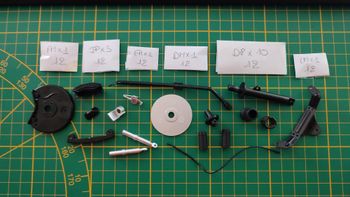 Lot pièces du fascicule n°12 pièce détachée Renault R8 Gordini 1/8 1/8ème Eaglemoss collections #D08