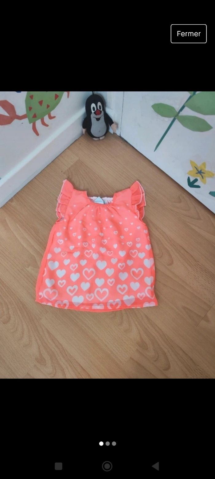 Tunique bébé fille 6 mois