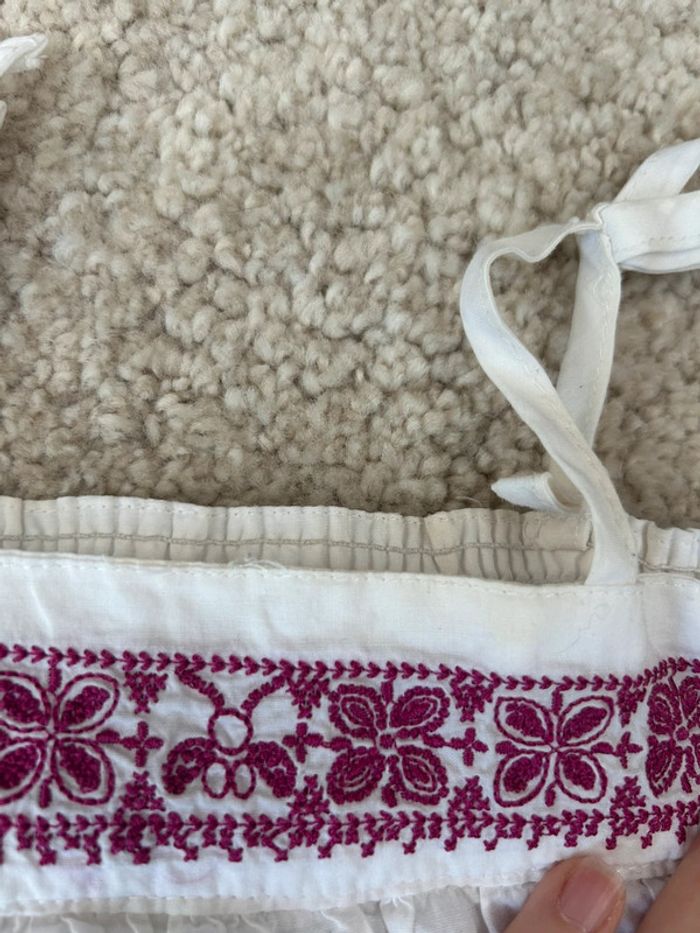 Robe été blanche à frou frou - Obaïbi - 18 mois - photo numéro 2