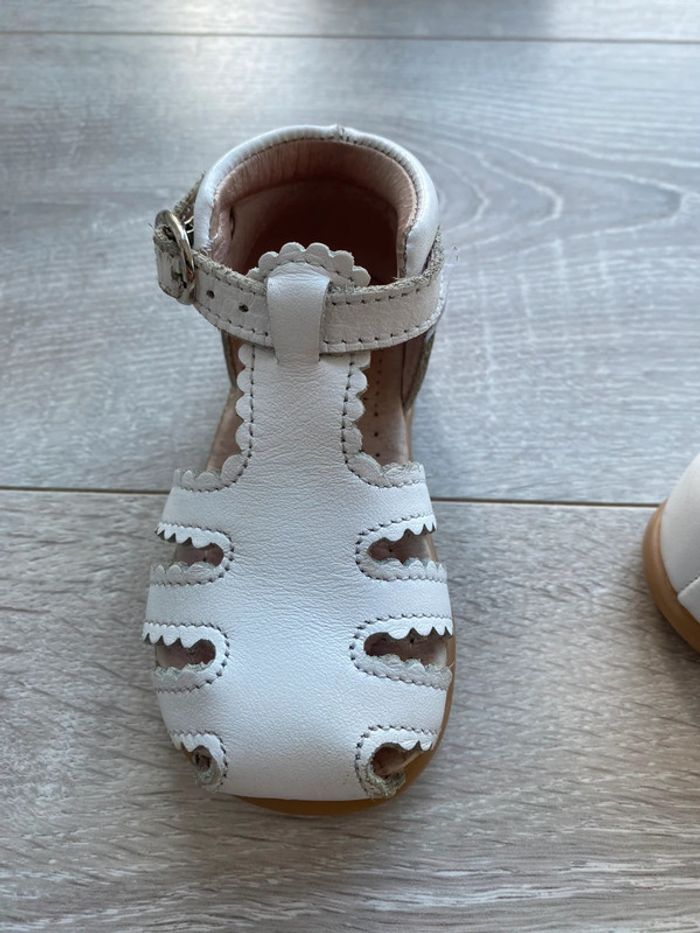 Sandales blanches Jacadi taille 19 - photo numéro 9