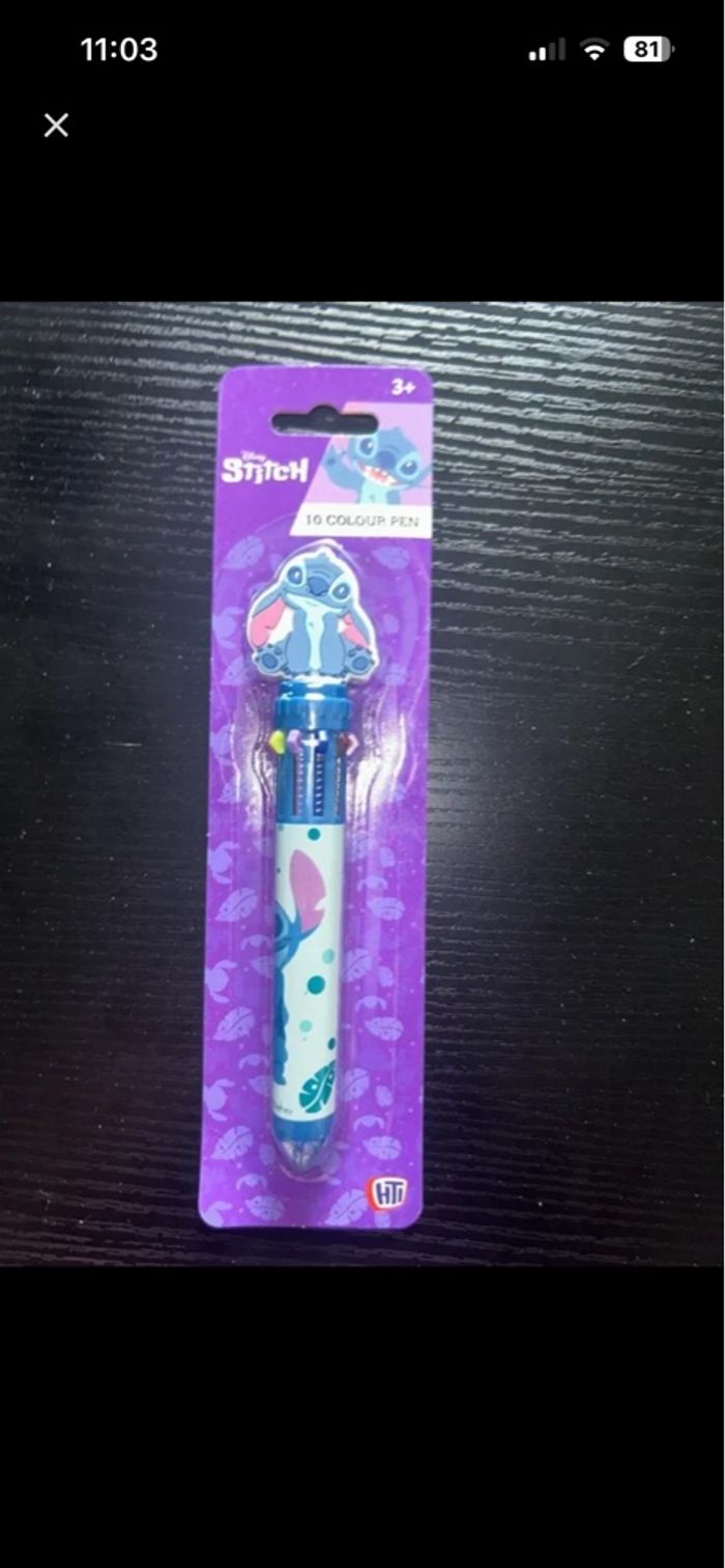 Crayon 10 couleurs Stitch