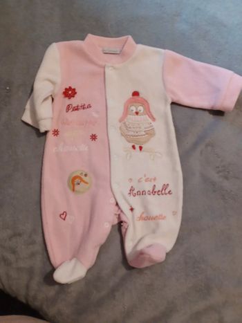 Pyjama chaud polaire 1 mois