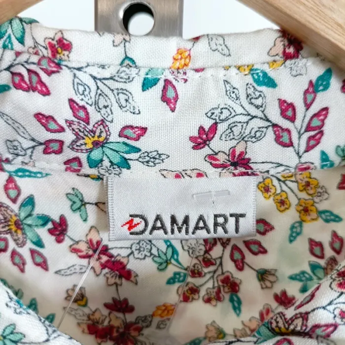 Chemise fluide à fleurs Damart taille 46 manches longues 100 % viscose imprimé coloré A1290 - photo numéro 3