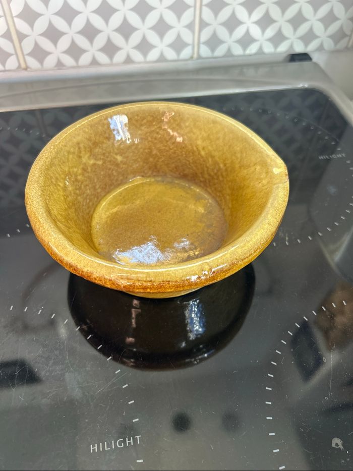 🥣 Petit Bol / Ramequin en Terre Cuite Émaillée - Style Rustique Ocre - photo numéro 2