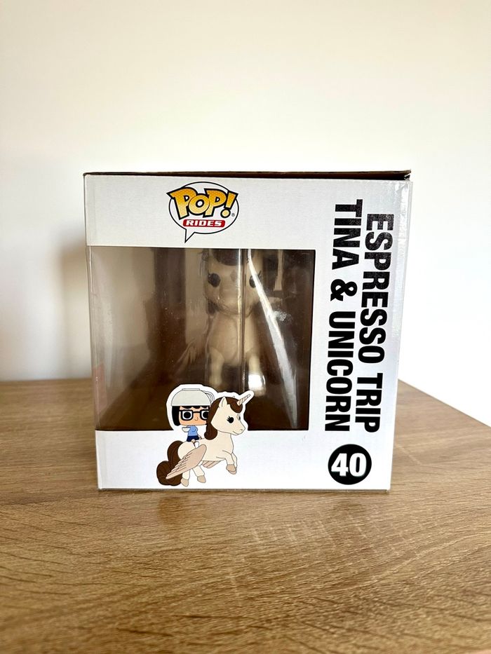 Figurine Funko Pop Espresso Trip Tina & Unicorn numéro 40 Bob’s Burger - photo numéro 2