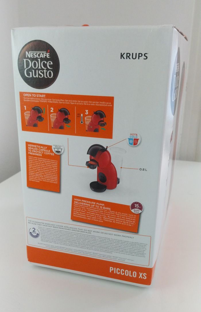 Machine à café capsules KRUPS Dolce Gusto Piccolo XS NEUVE - photo numéro 4