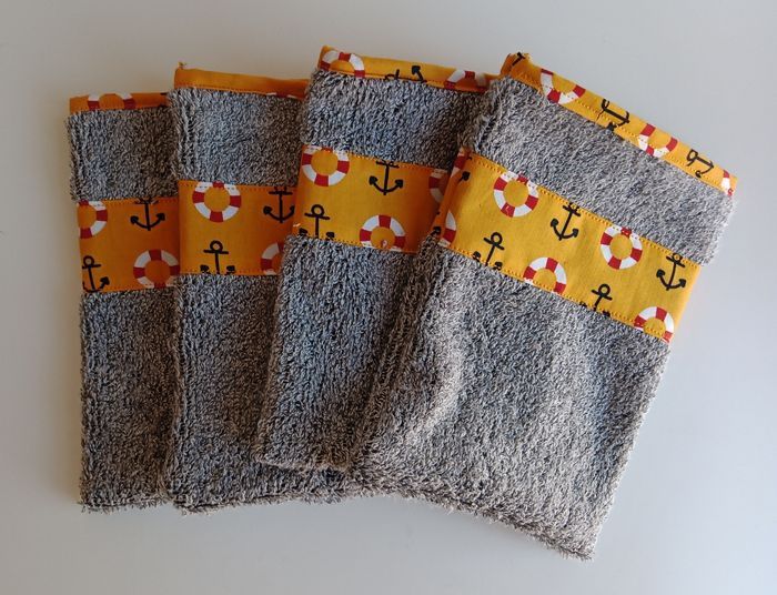 Gant de toilette  lot de 4